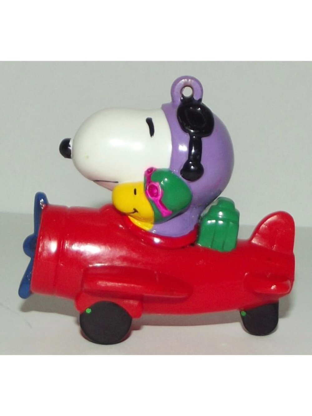 PEANUTS Ornament Snoopy & Woodstock Flying Ace Christmas Tree 2.25" Vintage UFS